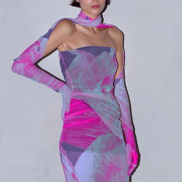 Aune Collections Mini Dress & Gloves XS - Picture 5 of 6